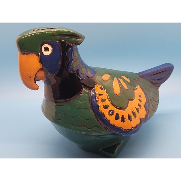 Ceramic Parrot Bank - Picture 2 of 7